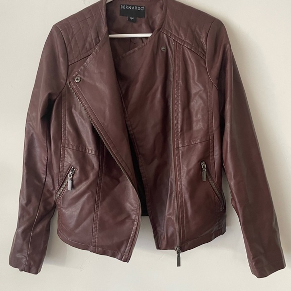 BERNARDO Faux Leather Women Jacket Size M - Picture 2 of 4